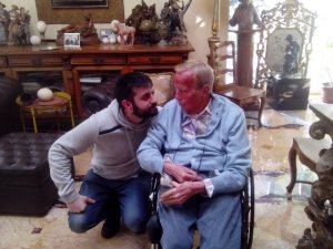2016, Με το Franko Zeffirelli, καλεσμένος για τα γενέθλιά του